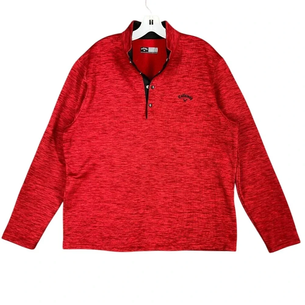 Callaway Quarter Zip Sweater Mens L Casual Modern Elevated Minimal Golf Everyday